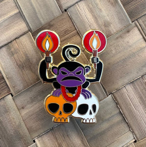 Jeff Granito's 'Crouching Monkey' Enamel Pin - Ready to Ship!