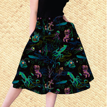 Load image into Gallery viewer, PRE ORDER, &#39;Dwellers of the Deep&#39; Aloha Skirt with Pockets
