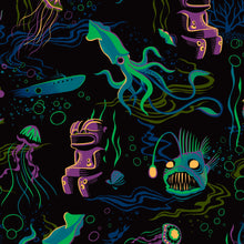 Load image into Gallery viewer, Jeff Granito&#39;s &#39;Dwellers of the Deep&#39; - Classic Aloha Button Up-Shirt - Womens - Ready to Ship!

