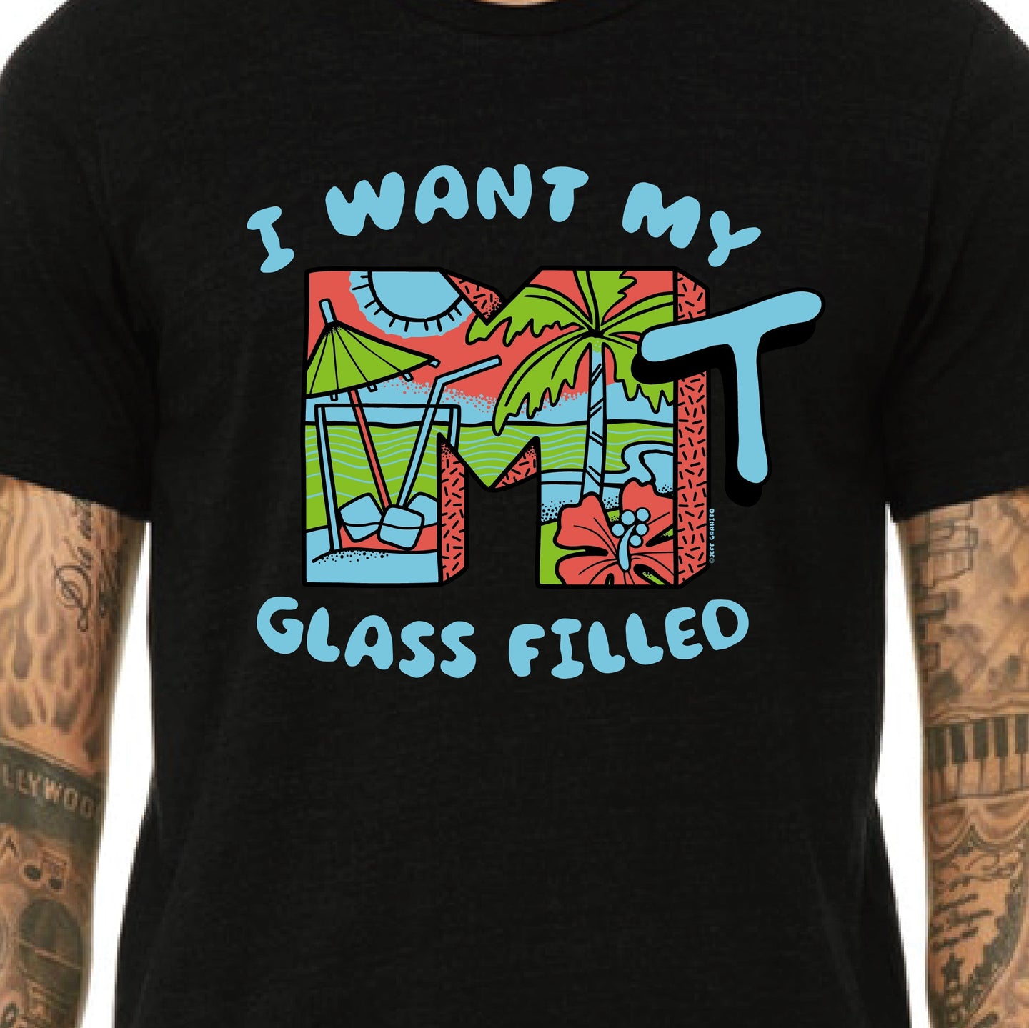 Jeff Granito's 'Empty Glass' Unisex Tee - Ready to Ship!