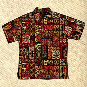 Jeff Granito's 'Geo Kapa' Classic Aloha Button Up-Shirt - Unisex - Pre-Order (FREE SHIPPING in U.S.)