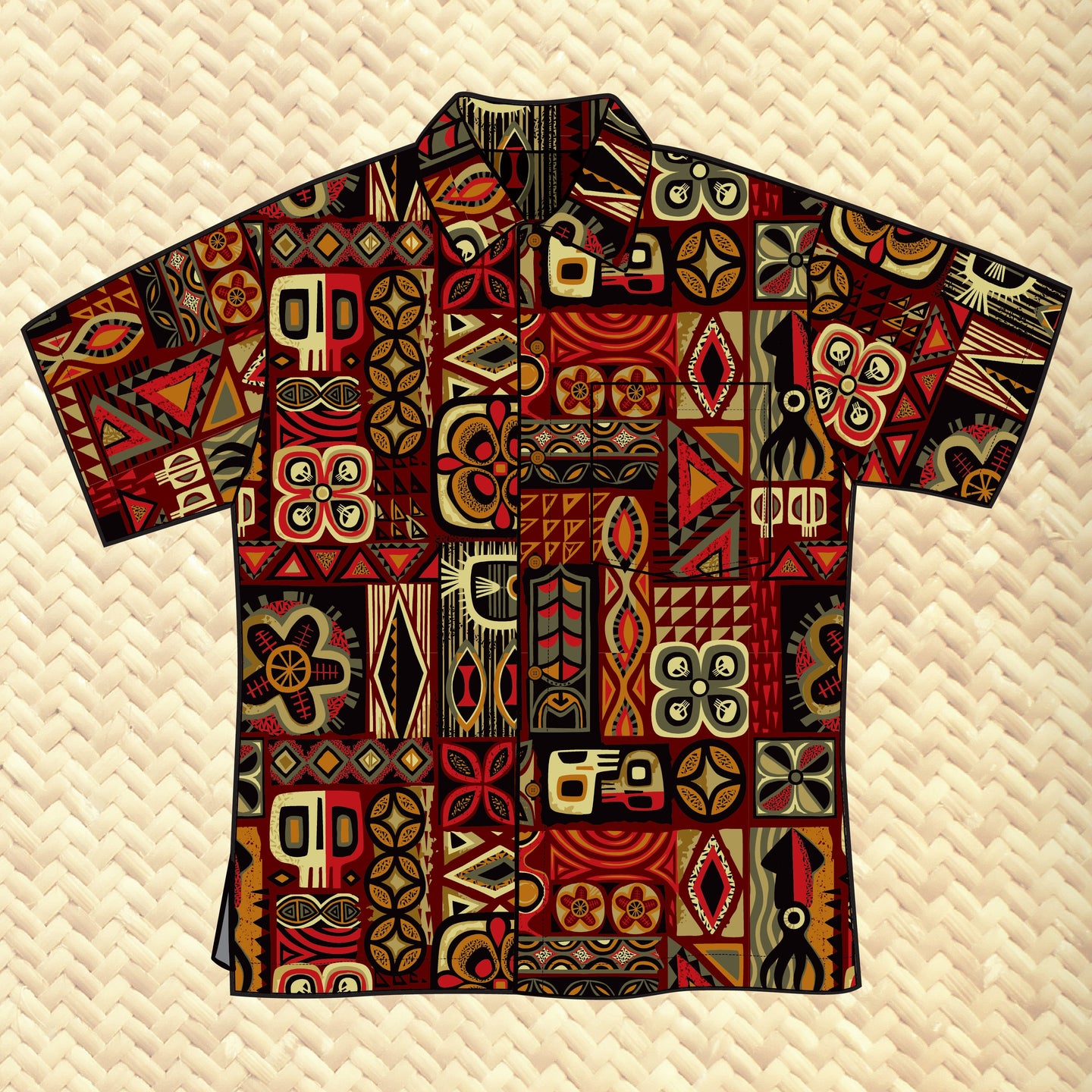 Jeff Granito's 'Geo Kapa' Classic Aloha Button Up-Shirt - Unisex - Pre-Order (FREE SHIPPING in U.S.)