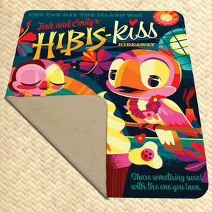 Hibis-Kiss Hideaway Personalized Cozy Blanket - Limited Time Pre-Order
