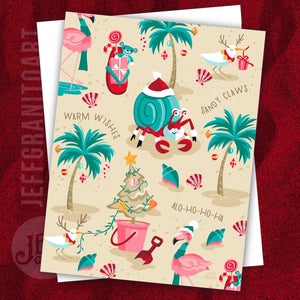 Jeff Granito's 'Sandy Claws' Greeting Card (1) - Ready to Ship!