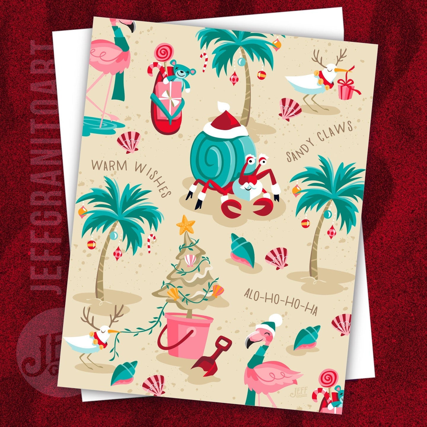 Jeff Granito's 'Sandy Claws' Greeting Card (1) - Ready to Ship!