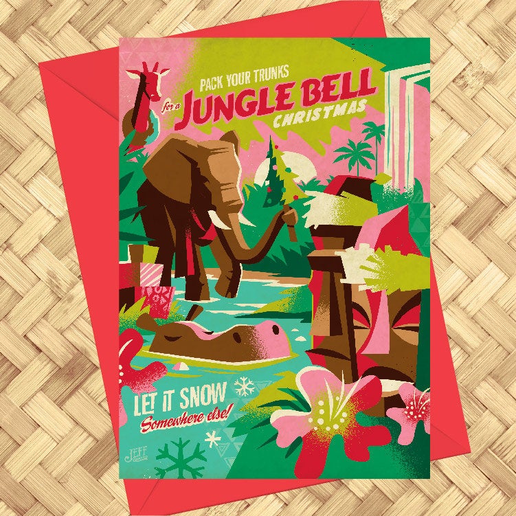 Jeff Granito's 'Jungle Bell' Greeting Card (1) - Ready to Ship!