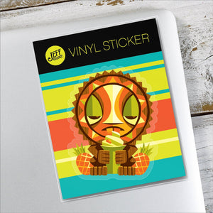 Jeff Granito's 'Sun Tiki' Vinyl Sticker - Ready to Ship!