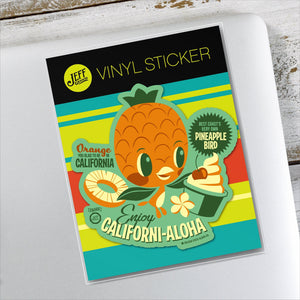 Jeff Granito's 'Pineapple Bird' Vinyl Sticker - Ready to Ship!