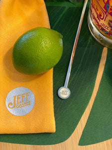 Jungle JuJu Warning Metal Enamel Swizzle Stick - Ready to Ship!