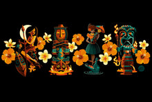 Load image into Gallery viewer, Jeff Granito&#39;s &#39;Tiki Portraits&#39; Ladies V-Neck Tee
