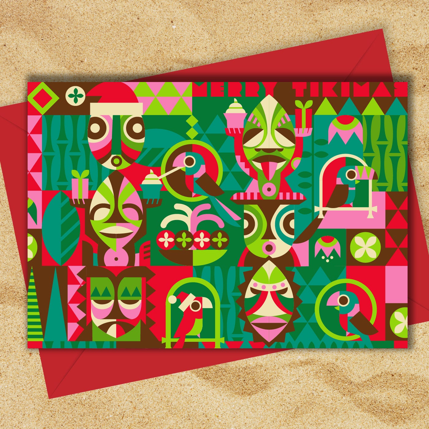 Jeff Granito's 'Tiki Room Greeting' Greeting Card (1) - Ready to Ship!