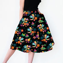 Load image into Gallery viewer, Jeff Granito's 'Tiki Belle Midnight' Aloha Skirt with Pockets - Ready to Ship!

