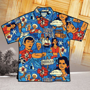 Jeff Granito's 'Three Hour Tour 2nd Edition' - Classic Aloha Button Up-Shirt - Unisex - Ready to Ship!
