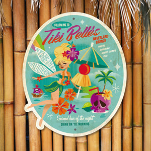 Tiki Belle Personalized Metal Sign