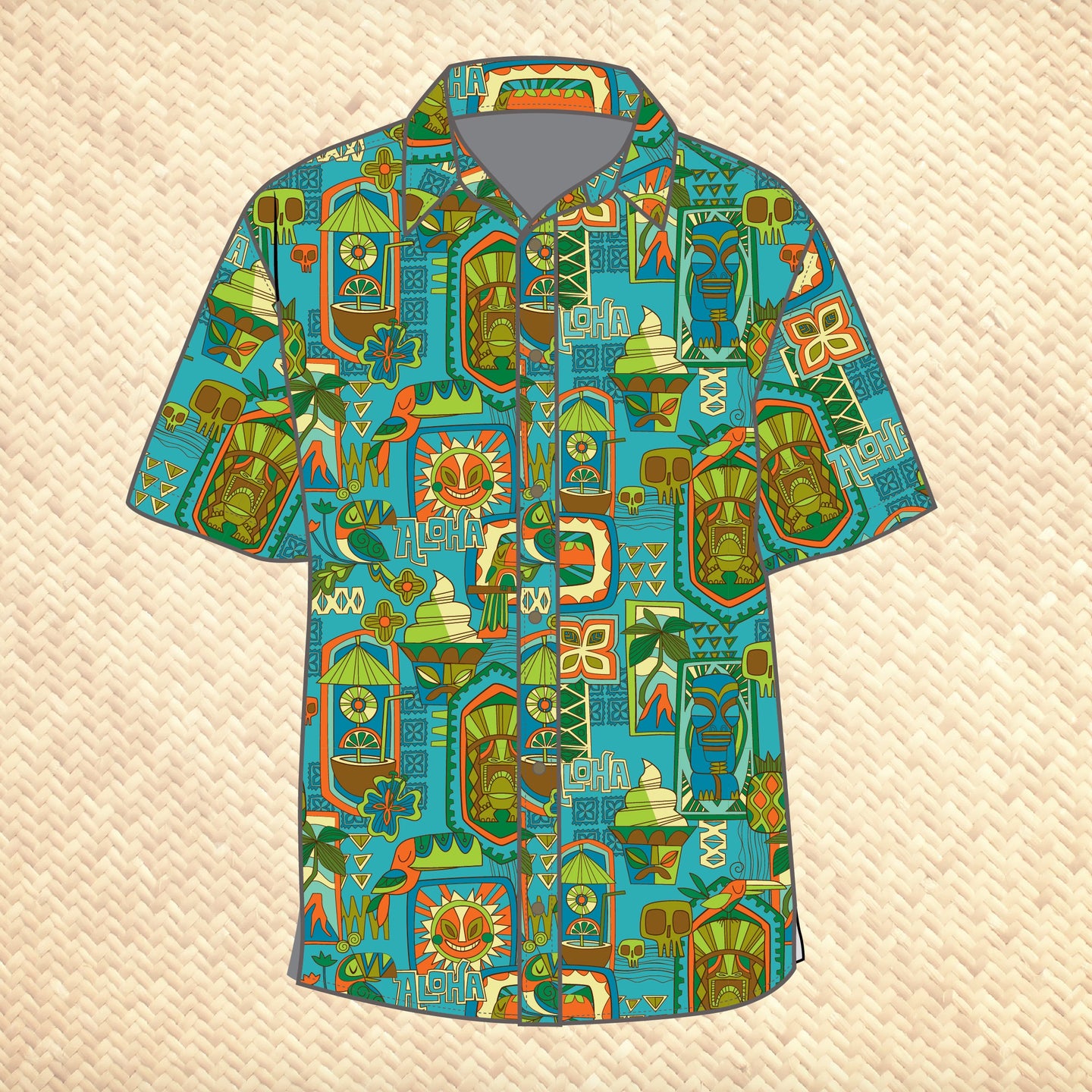 PRE ORDER, 'Lost Adventure' Modern Fit with Flex Button-Up Shirt - Unisex