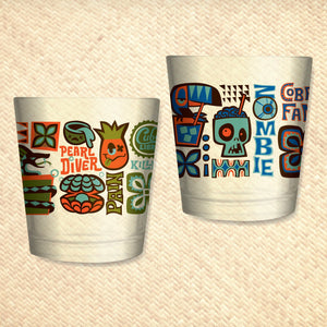 Jeff Granito's 'Mixed Drinks' Mai Tai Cocktail Glass - Ready to Ship!