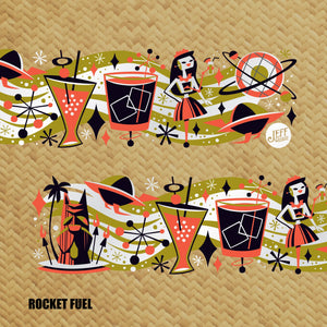 Jeff Granito's 'Cosmic Cocktails' Mai Tai Cocktail Glass (1) - Pre Order
