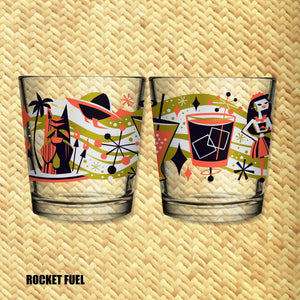 Jeff Granito's 'Cosmic Cocktails' Mai Tai Cocktail Glass (1) - Pre Order