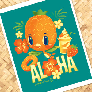 Aloha From California Print