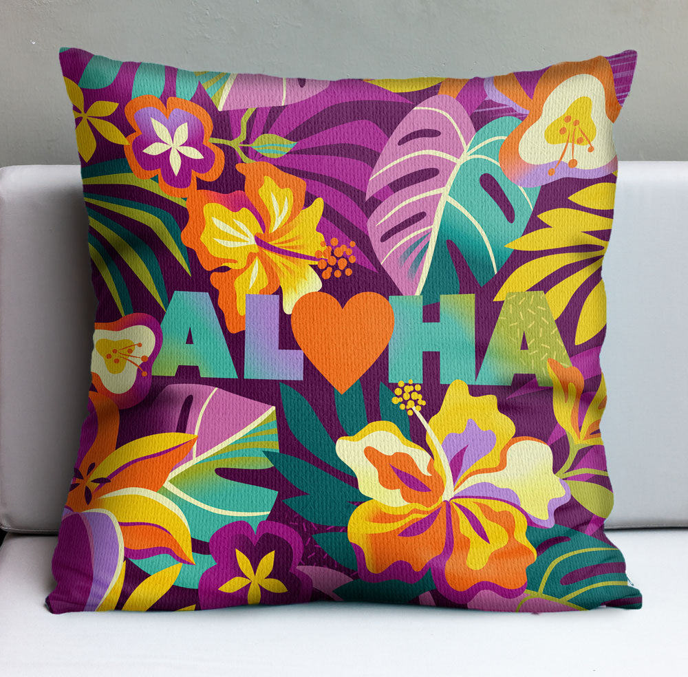 Aloha Garden Pillow Cover