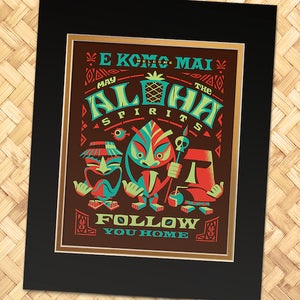 Aloha Spirits Orange Print