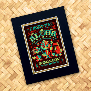Aloha Spirits Orange Print