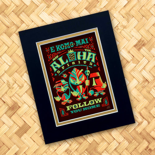 Aloha Spirits Orange Print