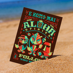 Aloha Spirits Orange Print