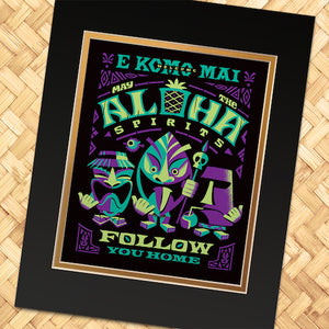 Aloha Spirits Purple Print