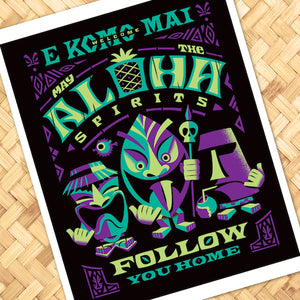 Aloha Spirits Purple Print