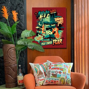 Frankentiki Autographed Canvas Giclee