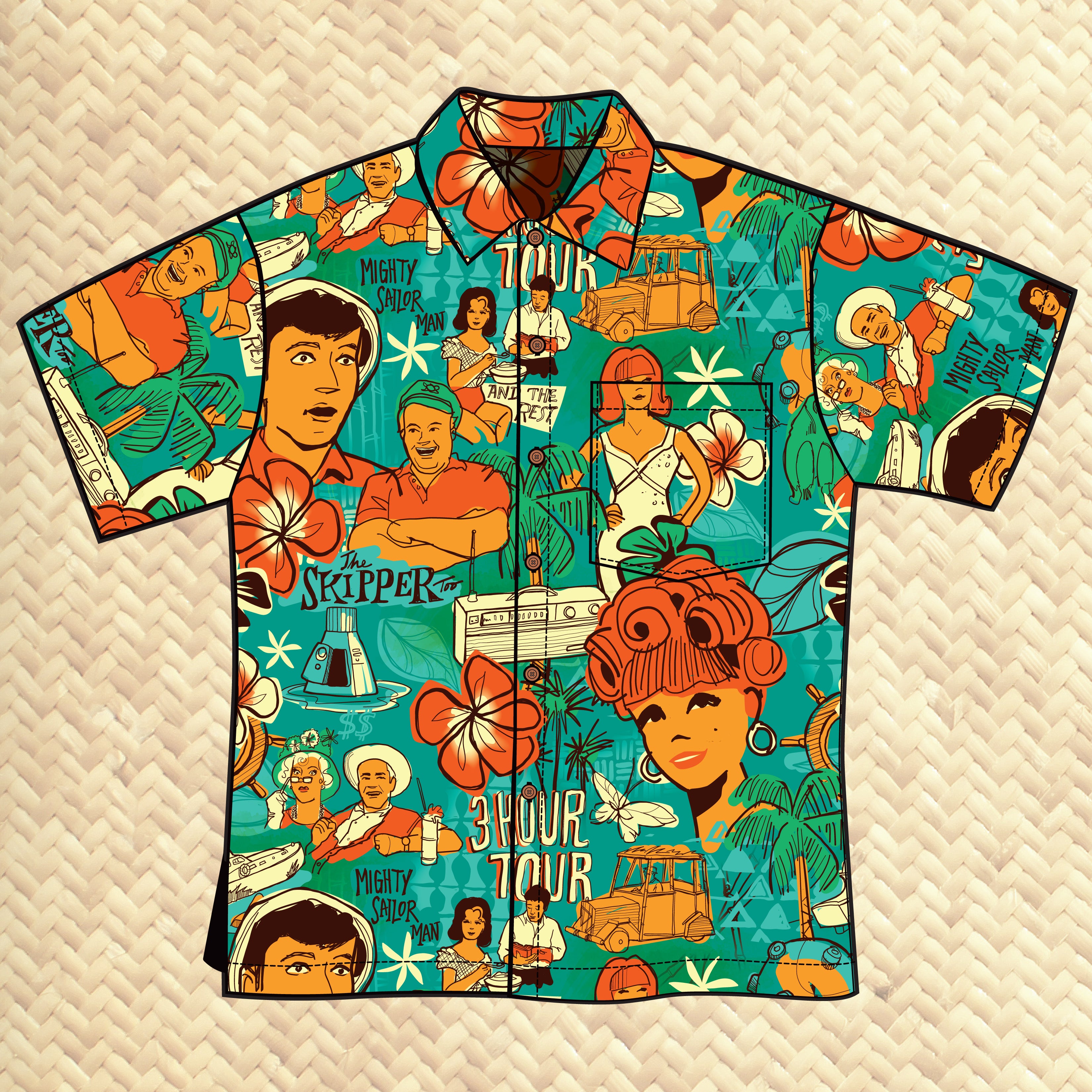 LAST CHANCE, Mauna Pele Unisex Aloha Shirt – Jeff Granito Designs