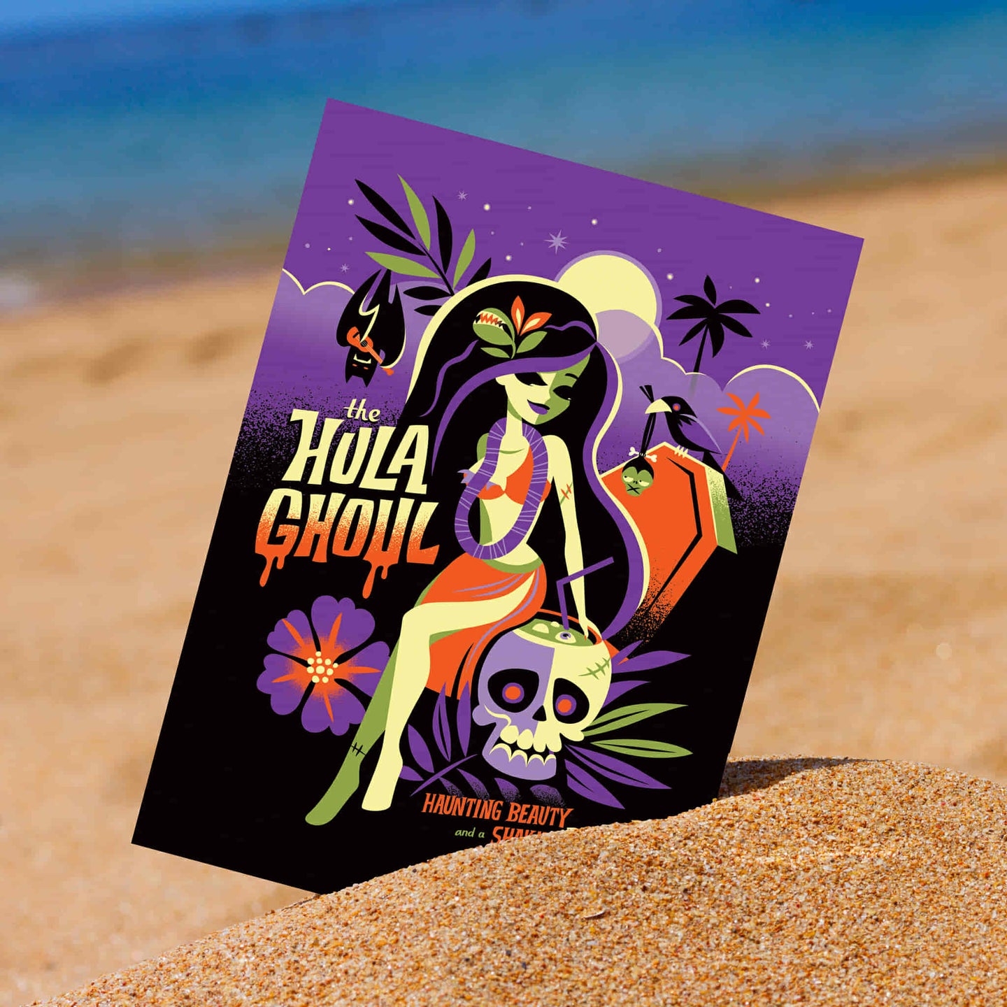 Hula Ghoul Print