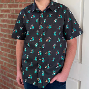 Merry Krampus Unisex Button Up Shirt