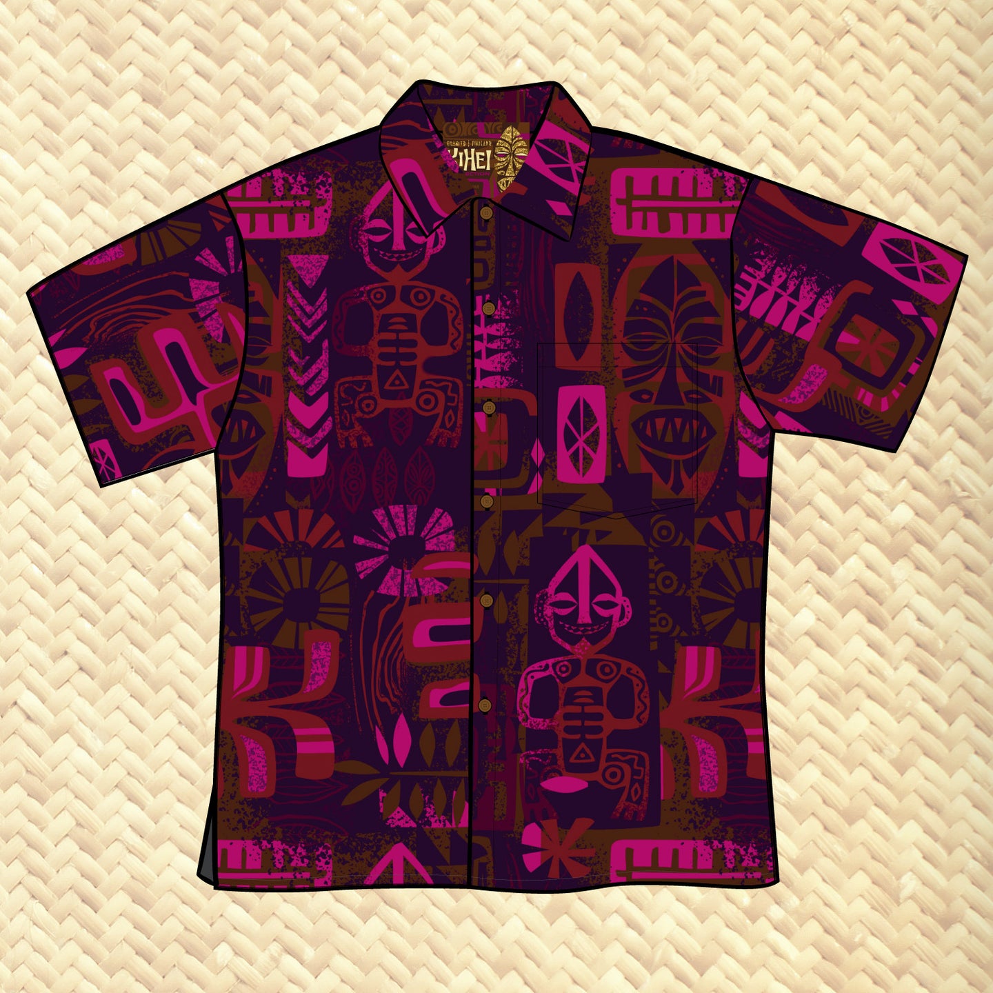 LAST CHANCE, 'Kihei Flow' Gold Label Limited Edition Unisex Aloha Shirt