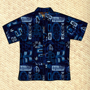 LAST CHANCE, TikiLand Trading Co. X Jeff Granito 'Kihei Shores' Unisex Aloha Shirt