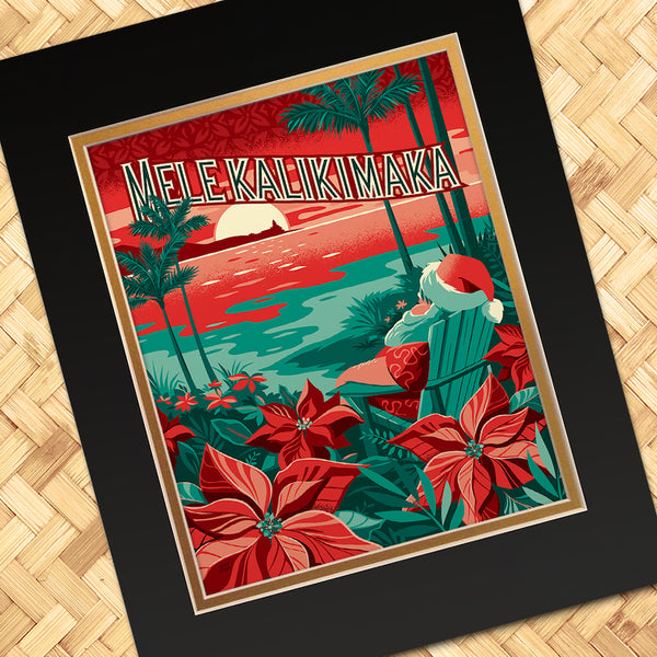 MeleKalikimaka_11x14_Matted_Bl