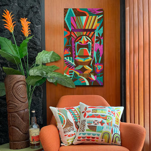 Tiki-Dum 12X24 Autographed Gallery Canvas Giclee