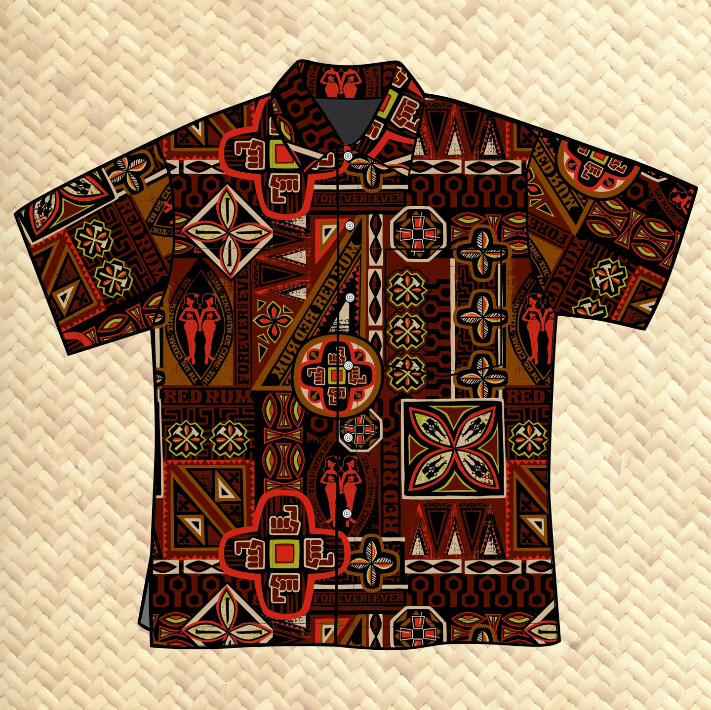 LAST CHANCE, Red Rum Unisex Aloha Shirt