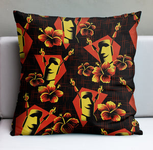 Red Lei Lounge Pillow Cover