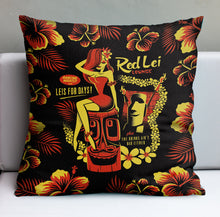 Load image into Gallery viewer, Red Lei Lounge Pillow Cover
