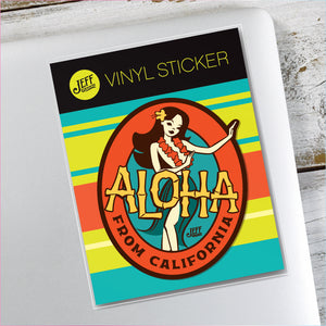 Aloha from California Vinyl Sticker