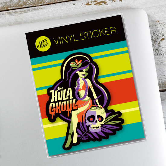 Hula Ghoul Vinyl Sticker