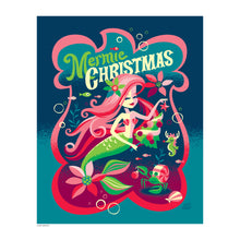 Load image into Gallery viewer, Sapphire Mermie Christmas Print
