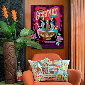 Swinging Scorpion Autographed Canvas Giclee