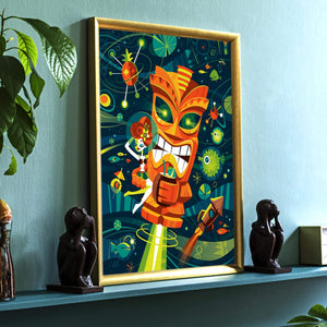 Tiki Planet Art Print