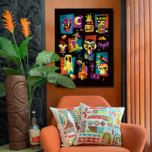 Teal Trick or Treat Autographed Canvas Giclee