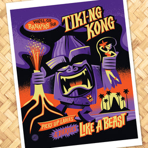 Tiki Kong Art Print