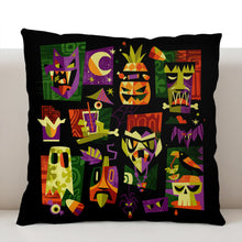 Load image into Gallery viewer, Trick or Tiki Green Pillow Cover
