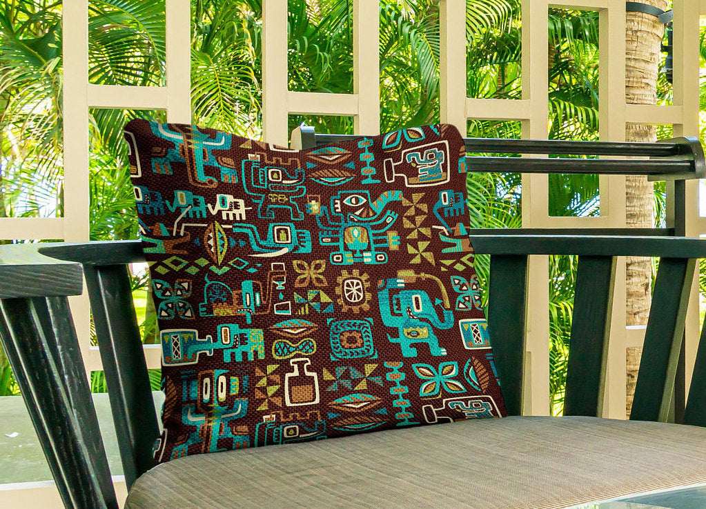 Drink Elephant Outdoor Pillow Cover